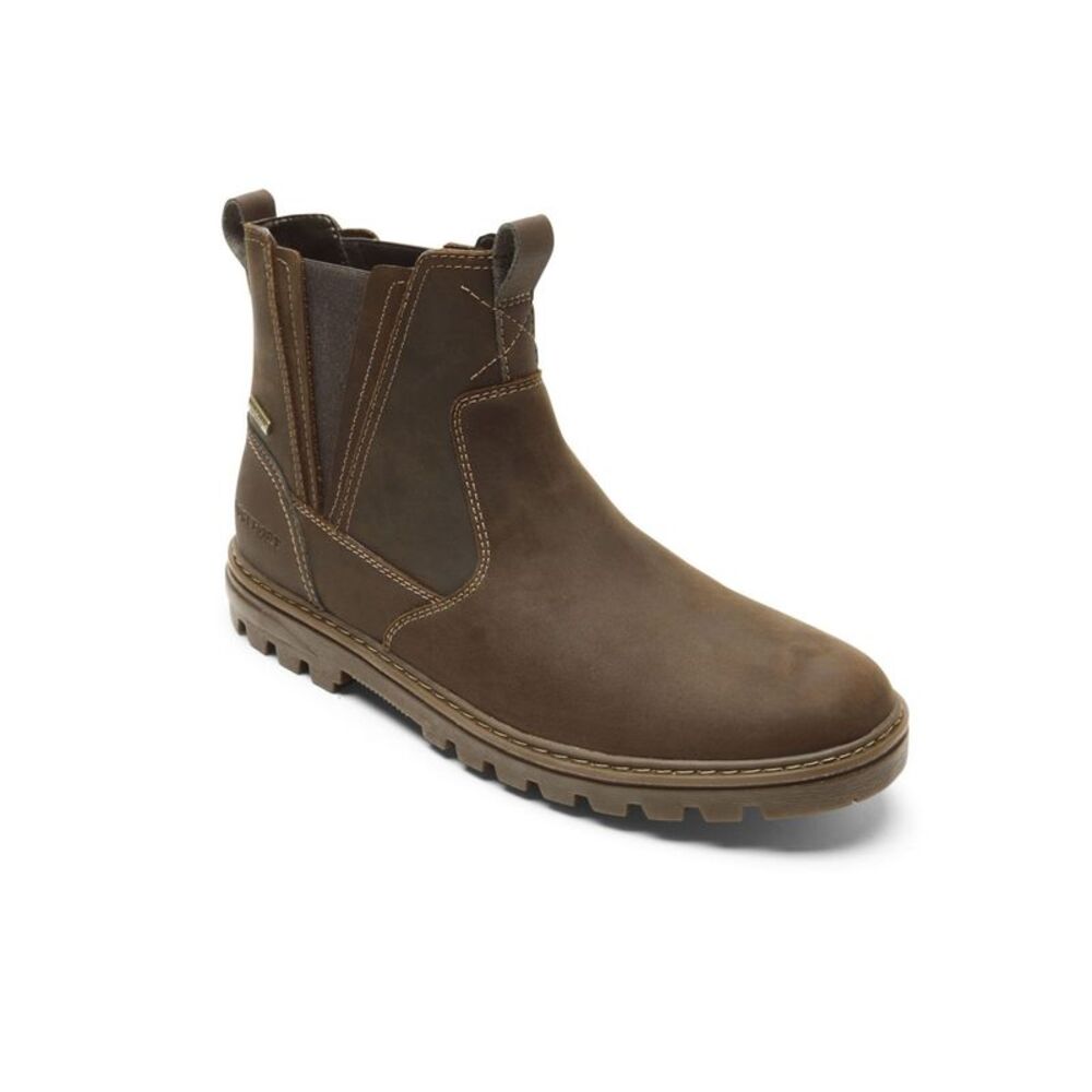 Rockport Dark Brown Leather Boots